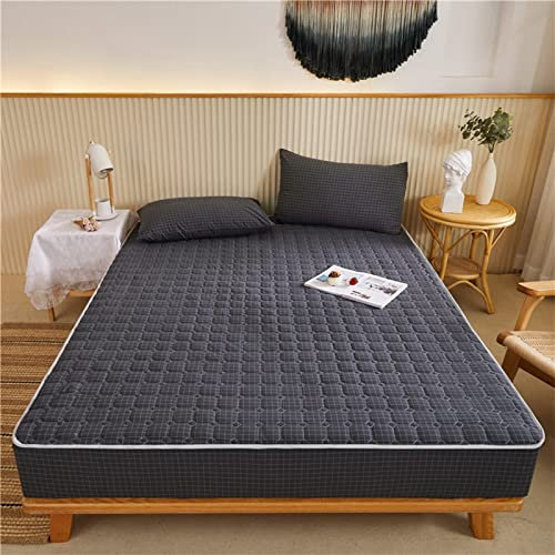 YUDEYU Pur Coton Couvre-lit Couche matelassée Tissu lavé Haut de Gamme et Haute densité Draps-Housses Protège-Matelas Couverture(A,48x74cm/Pillowcase/2 pcs)