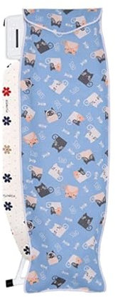 GFDHGF Repasser Planche Cache poussière, Housse de Protection Planches de Fer Pliables, imperméables, pour Sac de Rangement en Tissu Oxford Table à Repasser (modèle de Chat, 136 * 34cm)