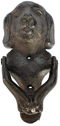 Samnuerly Taktvoller Türklopfer für Hunde, Haustür, Bauernhaus, großer Kabinentor-Zugring, Laute Gusseisenknöpfe mit Vintage-Finish und Dekorationszubehör