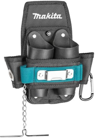Makita E-15279 Electrician Belt Clip Pouch, Chain Holder for Insulating Tape, Tape Measure Holder, Carabiner, Space for Hand Tools, Polyester, 185 x 55 x 205 mm (L x W x H)