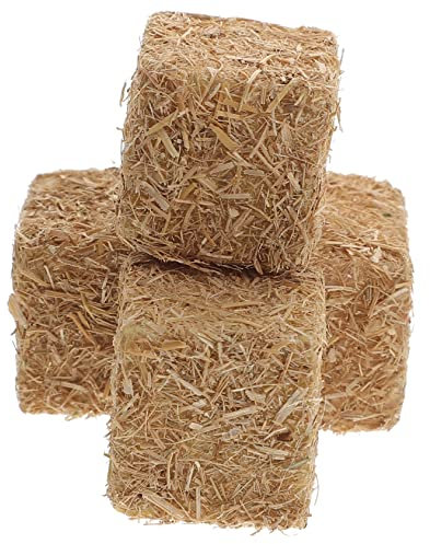 Toyvian Herbstlicher Heuhaufen-modellbausatz – 4er-Pack Realistische Strohballen Als Gartendekoration Mini-heuhaufen-Dekoration Für Die Landschaft