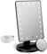 FASCINATE Makeup Vanity Mirror with Lights, Lighted Makeup Mirror with Detachable 10X Magnification, 21 Led Dimming Touch Sensor, Dual Power Supply, 180° Rotation, Portable Cosmetic Mirror