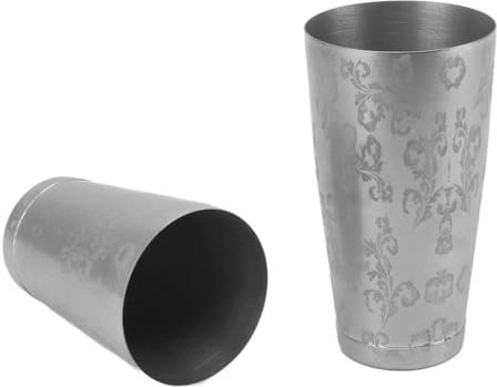 Shaker Boston, Shaker Per Cocktail Intagliato Set di Shaker Per Bevande in Acciaio Inossidabile Shaker Per Bar in Metallo Set di Barattoli Miscelatore Per Bevande Professionale Margarita Mixer(01)