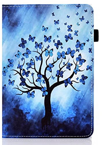 for Amazon kindle Fire Max 11 Inch 2023 Tablet Case, PU Leather Case Stand Function Folip Flip Cover Wallet Card Slot Case with Pen Holder Protective Tablet Case Butterfly tree