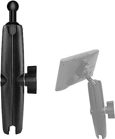 25mm / 1 inch to 17mm Ball Adapter for RAM Mounts B Size Double Socket Arm, Garmin 17mm Swivel Ball Mounting Pattern GPS Mount (Double Socket Arm: Long 5.9)