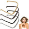 Curly Thick Hair Headband 4 Stück Unsichtbarer Haarreifen, Haarreif Sonnenbrille, Eckiger Haarreif, Stirnband Wie eine Sonnenbrille Unisex Quadratisches Stirnband, für Volume and Style Hair-Unisex