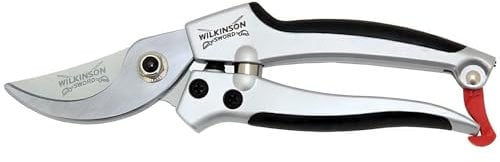 AMK® Wilkinson Sword Deluxe Bypass Pruner Secateurs with 20mm SK5 Steel Cutter Blades Garden Tool