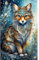 Hongyrjy Fuchs Diamond Painting Erwachsene-Fox Diamant Painting Bilder,5D Diamend Painting Fuchs Bilder als für Geschenk Zuhause Wanddekoration 12x18inch