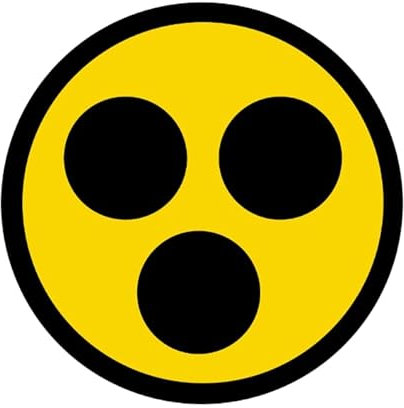 Sammys Shirt Store Hinweis Sehbehindert Blind Verkehr Aufkleber 4,5 cm