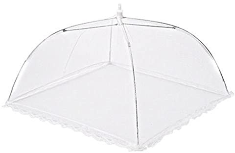 Mesh Fliegenhaube, 12 Zoll Faltbare Obstkorb mit Fliegenschutz Abdeckhauben für Lebensmittel