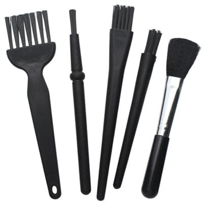 5pcs Anti Static Cleaning Brush Set - Computer Keyboard Cleaning Brush Kit - Multipurpose Keyboard Brush,Conductive Ground Plastic Handle Nylon Dust Cleaning Brush,for Keyboard,PCB Motherboards,Camera