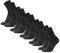 DANISH ENDURANCE Walking Socks Merino Wool Lightweight, Anti Blister Hiking Socks, Breathable Trekking Socks, for Men & Women, Unisex, 5 Pack Dark Grey 6-8