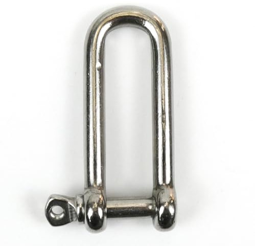 DAUMLINK® 2 manilles rondes longues, matériau : acier inoxydable A4/Aisi 316 (2 pièces), connecteur de chaînes ou de tampons aux œillets (6 mm)