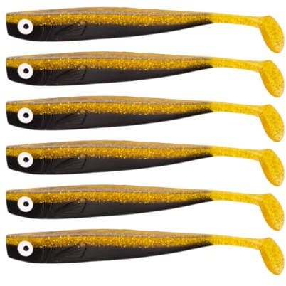 Zanderbait 9cm Nachtschatten, Angelköder, Kunstköder, Zanderbait, Zanderköder, Softbait, Gummifisch, Gummiköder, Lieferumfang 6 Stück.