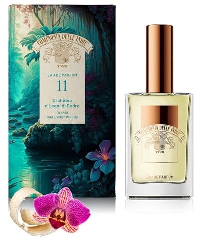 Compagnia delle Indie Eau de Parfum 11 | 75 ml | Orchidee & Zedernholz | Blumig & warm | Intensiv & langanhaltend (Orchidee & Zedernholz)
