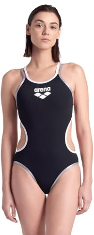 Arena W ONE Double Cross Back ONE PIECE Mayo Damen, schwarzes, 36