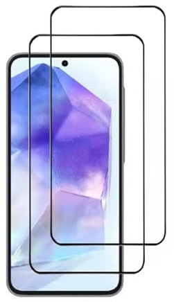 HQ-CLOUD® Lot de 2 Verres Trempés Pour Samsung Galaxy A54 5G .Film de Protection d'écran Couverture Complète Noir - Anti Rayures - Ultra Résistant Dureté 9H