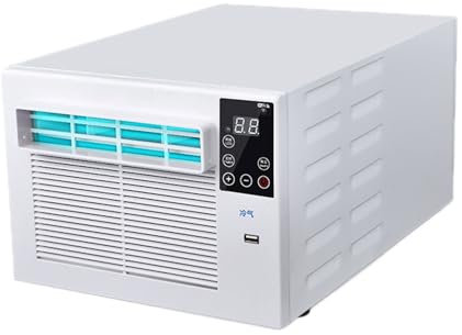 BDJSN Mini Condizionatore d'Aria, 1880BTU Raffrescatore Portatile Senza unità Esterna, Deumidificatore Interno/Esterno, con App E Telecomando, per Camper, Appartamento, Tenda, Casa in Affitto
