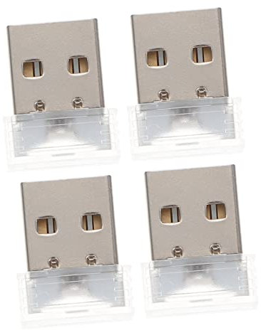 GETAJGHSD 4 Pièces USB Lumière Ambiante Intérieur De Voiture Lampe USB Mini USB Lumière Disco Accessoires De Voiture Veilleuse LED Accessoires De Voiture Gadgets De Voiture Accessoires Pour