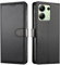 JUNETOP Cover per Xiaomi Redmi Note 13 4G, Custodia a Libro Portafoglio Flip Case in Pelle PU di Alta Qualità [Protezione Blocco RFID] - Nero