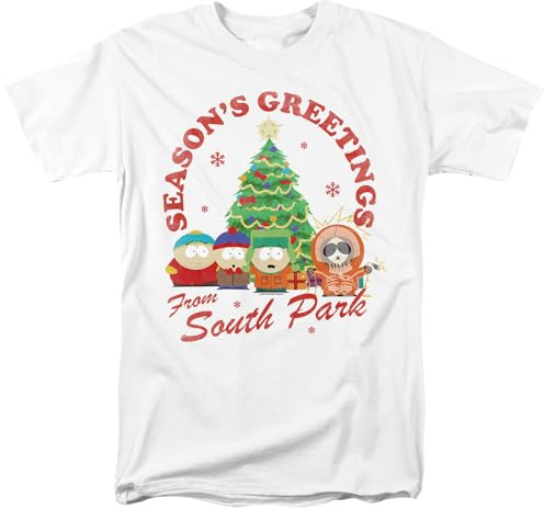 popfunk South Park Group Christmas Unisex T Shirt, White