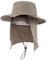 TOP-EX UPF 50 XXL Sun Hats for Big Heads Men with Neck Cover Wide Brim Summer UV Protection Hiking Safari Hat Waterproof Fishing Boonie Hat Breathable Sunhat for Outdoor Walking Gardening Grey XL/XXL