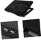 Mikikit 14-15.6 Inches Laptop Cooling Pad Notebook Cooler 2 Fans Easy to Install Laptop Fan Cooler for Energy Saving