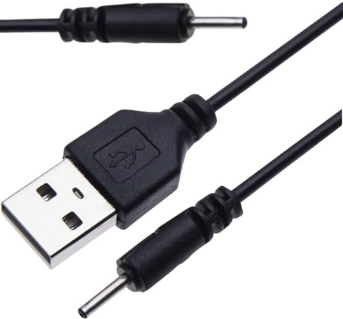 pluX USB to Small Pin 2mm Charging Lead Cable Compatible With Nokia Classic Old Mobile Phones (CA-100C)