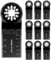 10PCS Universal Oscillating Tool Kit,34mm Professional Multitool Saw Blades,Oscillating Saw Blades Set,for Wood, Metal, and Hard Materials(Black)