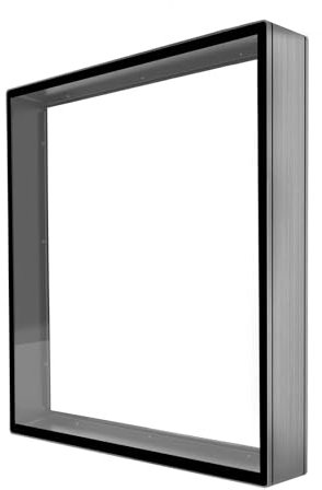 3D Holographic Projector 40CM 3D Fan With Anti-touch Square Cover T40 Hologram Fan Projector 2 Colors Festival Advertising Display(Black)