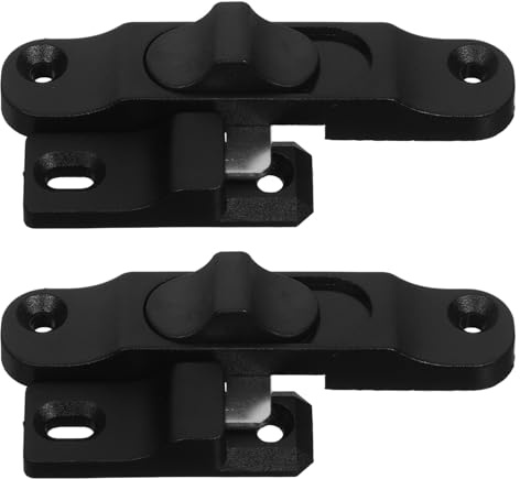 DOITOOL 2 Pestillos De Plástico Para Ventanas Cerraduras De Mosquitera Cerraduras De Gancho Para Puertas Corredizas Deslizantes Para Puertas Corredizas A Prueba