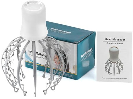 Masajeador De Cabeza Electrónico Pulpo, Masajeador Cuero Cabelludo Automático, Rascador De Cueros Cabelludo, Para Relajación Y Tensión, Estimulador Del