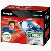 Maxtor Kit de actualización de disco duro interno SATA-150 7200 RPM 8 MB Ultra Series (L01M250) de 250 GB