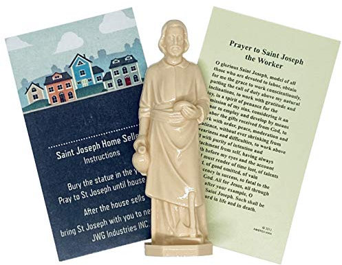 Saint Joseph Hausverkäufer-Set, 7,6 cm Statue mit Anleitung (evtl. nicht in deutscher Sprache)