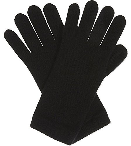 Graham Cashmere - Damen-Handschuhe aus reinem Kaschmir, kurze Manschette, hergestellt in Schottland, in Geschenkbox, Schwarz , One size