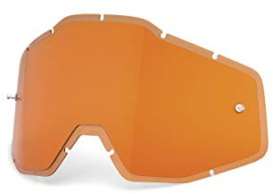 100% Racecraft/Accuri/Strata - HD Anti-Nebel Injected Ersatzlinse, Persimmon, One Size