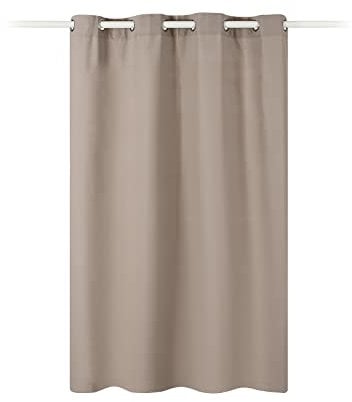 JEMIDI Vorhang Blickdicht - Gardine mit Ösen Anbringung - Ösenschal Dekoschal 100% Polyester lang für Wohnzimmer Schlafzimmer - einfache Montage