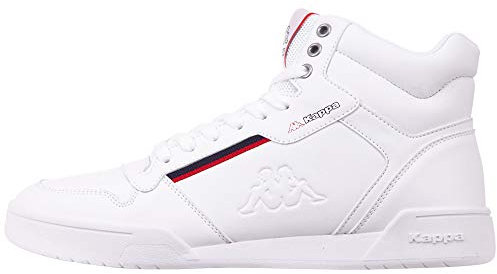 Kappa Mangan Unisex Hoher Sneaker 242764 Weiss, Schuhgröße:43 EU