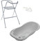 Baignoire bébé thermomètre Gris Owls 102 cm + Pied + Tuyau