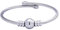 555Jewelry Verstellbares Armband mit Perlen in der Mitte für Damen, Metall, NA