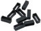 sharprepublic 10pcs Silicone Bracelet De Montre Boucle Boucle Extensible Sport Montre Retenue Retenue Réparation Acc - Noir, 12MM