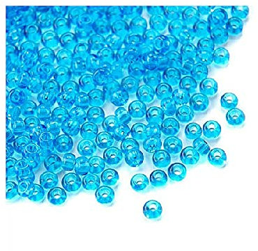 20 g Preciosa Rocailles - Aqua, 11/0 ca. 2,1 mm (PRECIOSA seed beads - aqua, 11/0 approx. 2,1 mm)