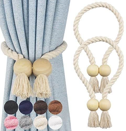 Magnetic Curtain Tiebacks Decorative Tie Back Drapes Holdbacks Nieffeiy