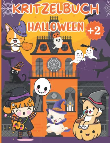 Halloween Kritzelbuch für Kinder ab 2 Jahren: Malbuch für Kleinkinder Mädchen & Jungen zum Ausmalen und Kritzeln | Kinderbuch, Ausmalbuch Geschenk für Kinder von 2 bis 5 Jahre
