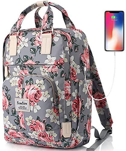 YAMTION Rucksack Damen Daypack Damen für 17 Zoll Laptop,Schultasche Frauen Laptop Rucksack,Schulrucksack Mädchen Teenager Tagesrucksack für Schule Universität Freizeit Arbeit