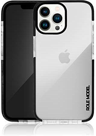 ROLE MODEL® Cybercase - Transparente Schutzhülle mit Kameraschutz und Displayschutz - Intensive Farbe und ungewöhnliches Design - kompatibel mit iPhone 13 Pro Max (Infinity Clear Edition)