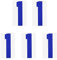 sourcing map Numero 1 termoadesivo da 20,3 cm, blu, per uniforme della squadra, maglietta sportiva, calcio, basket, baseball, confezione da 5