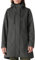 Damen Regenjacke Lange Softshelljacke mit Kapuze Frauen Übergangsjacke Regenmantel Gefütterte Funktionsjacke Wasserdichte Windbreaker Wanderjacke Atmungsaktive Jacke Outdoorjacke Dunkelgrau 4XL