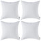 MIULEE 4er Set Outdoor Kissenbezug wasserdichte Kissenbezüge Sofakissen Dekorativ Couchkissen Wetterfeste Kissenhülle Zierkissen Bezug Weich für Sofa Outdoor Garten Balkon 40x40 cm Nicht-gerade Weiss