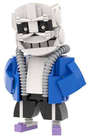 Zhongkaihua Undertale Sans Figur Mini Bauset DIY Micro Bricks Niedliches Spiel Peripherie Figur Kreative Assemble Block Konstruktion Geburtstag, 12.5 cm